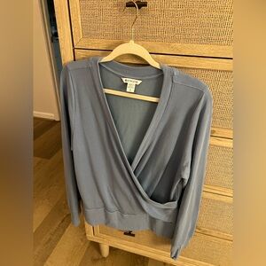 Athleta Slate Blue Crossover Top